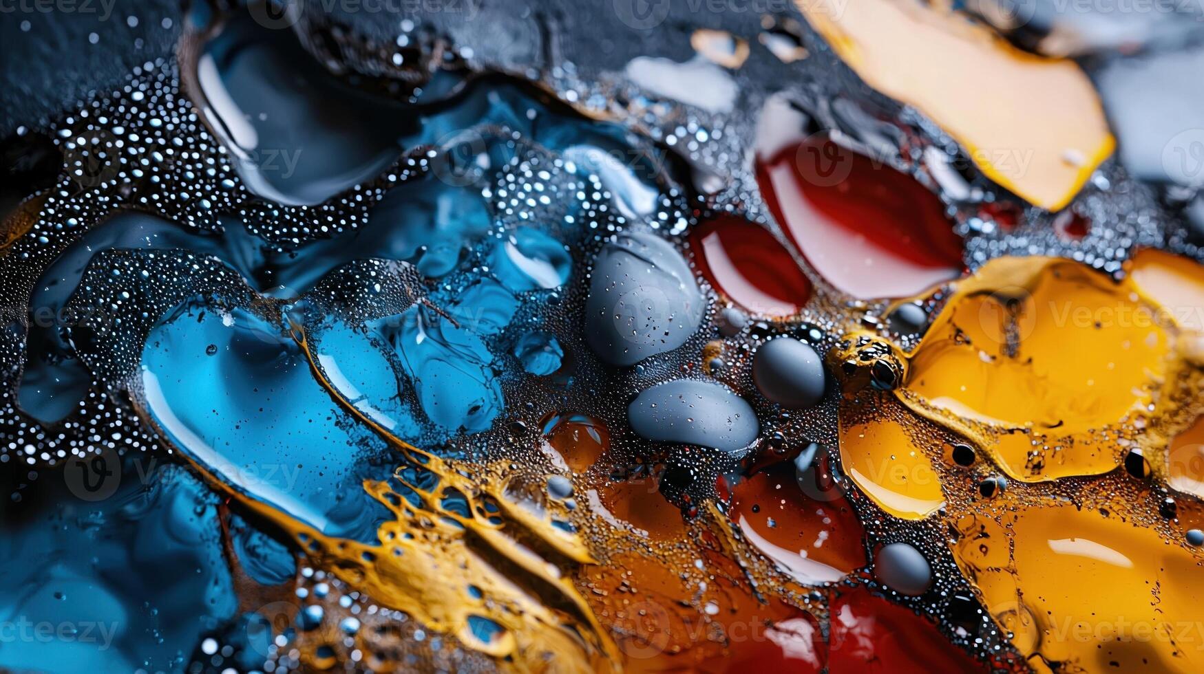 Colorful abstract background with oil and water photo