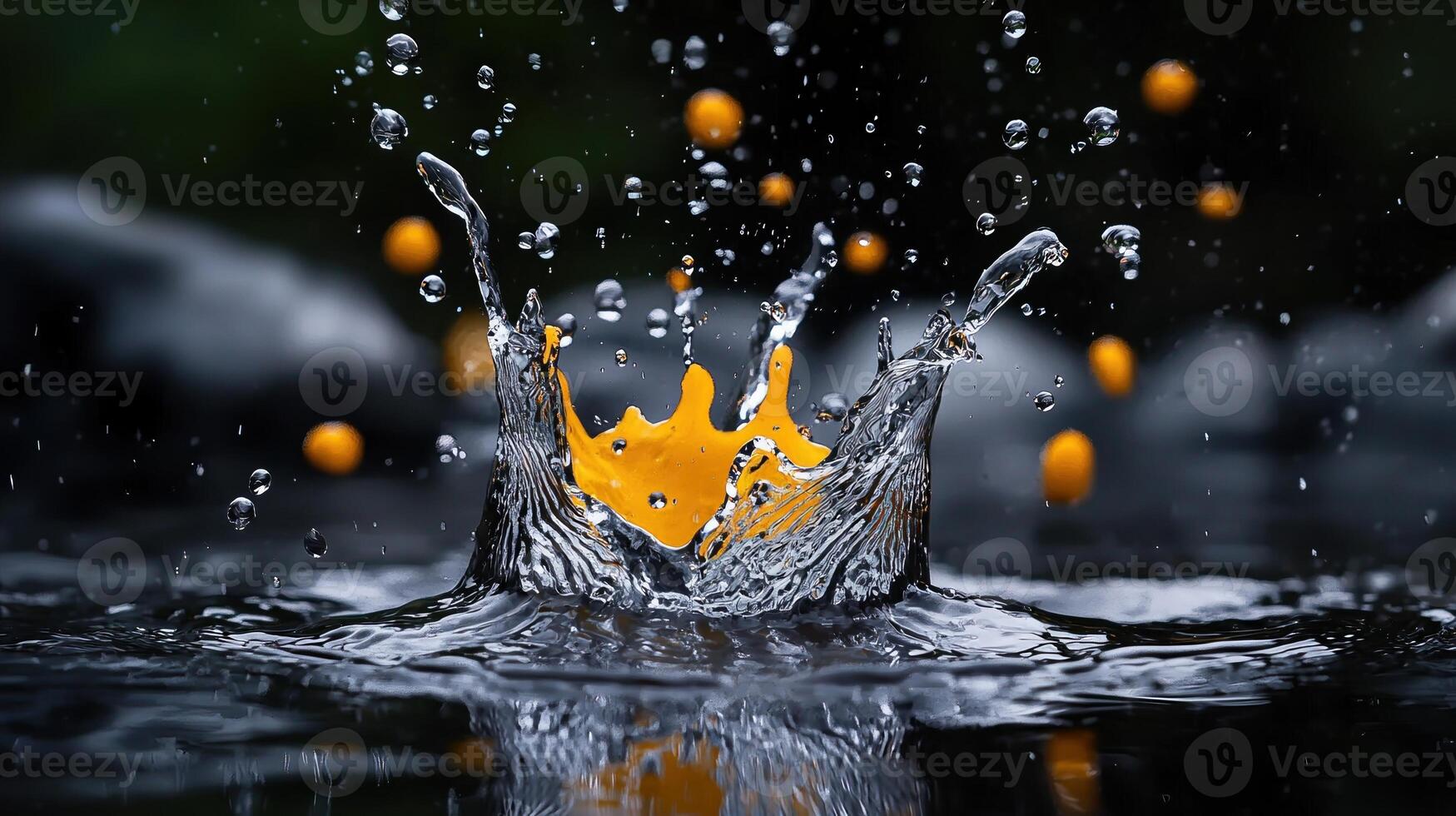 Orange splash wallpaper photo