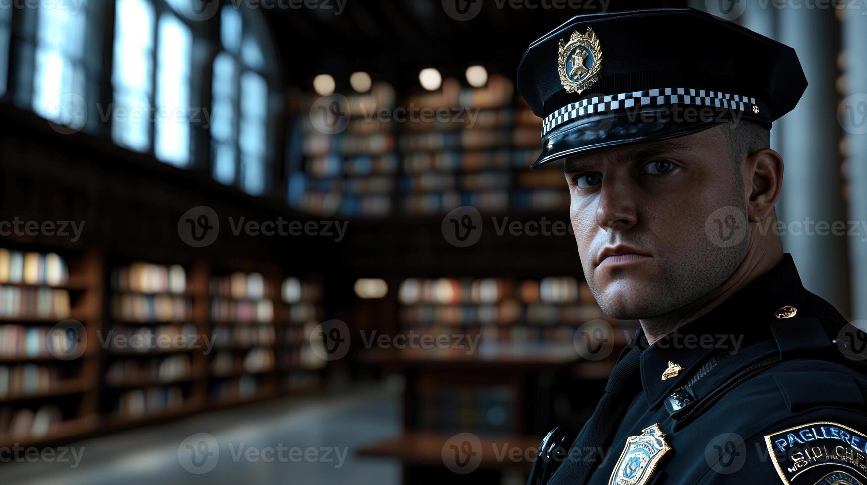 A man in a police uniform photo