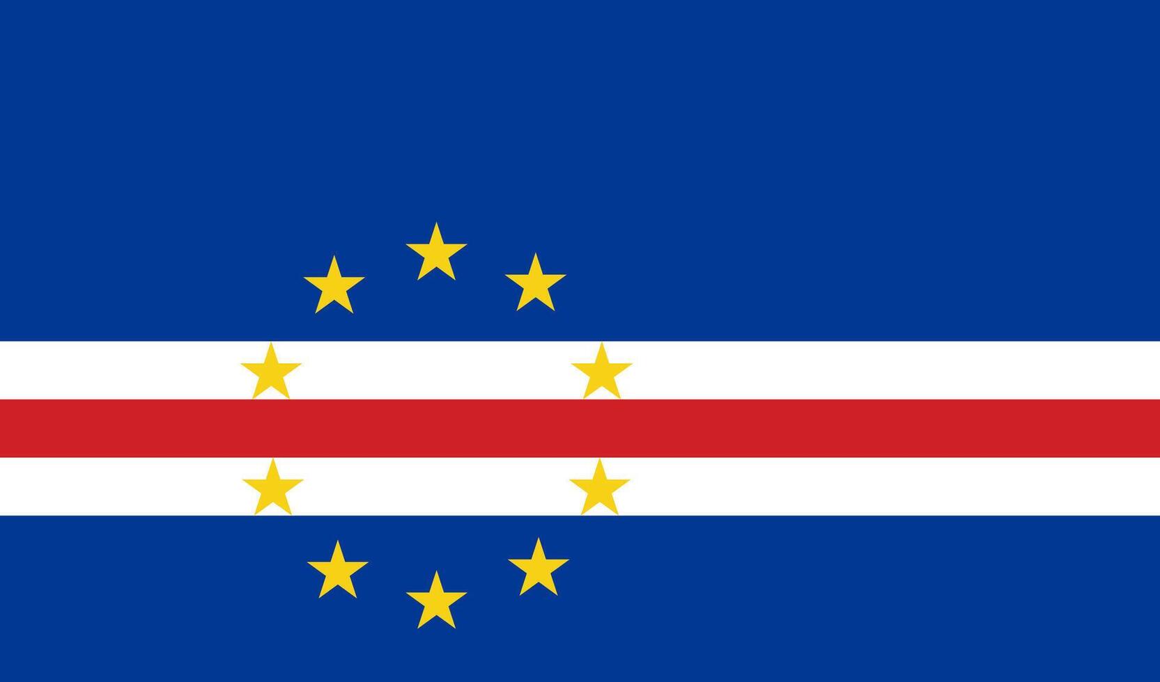 Flag of Cape Verde vector
