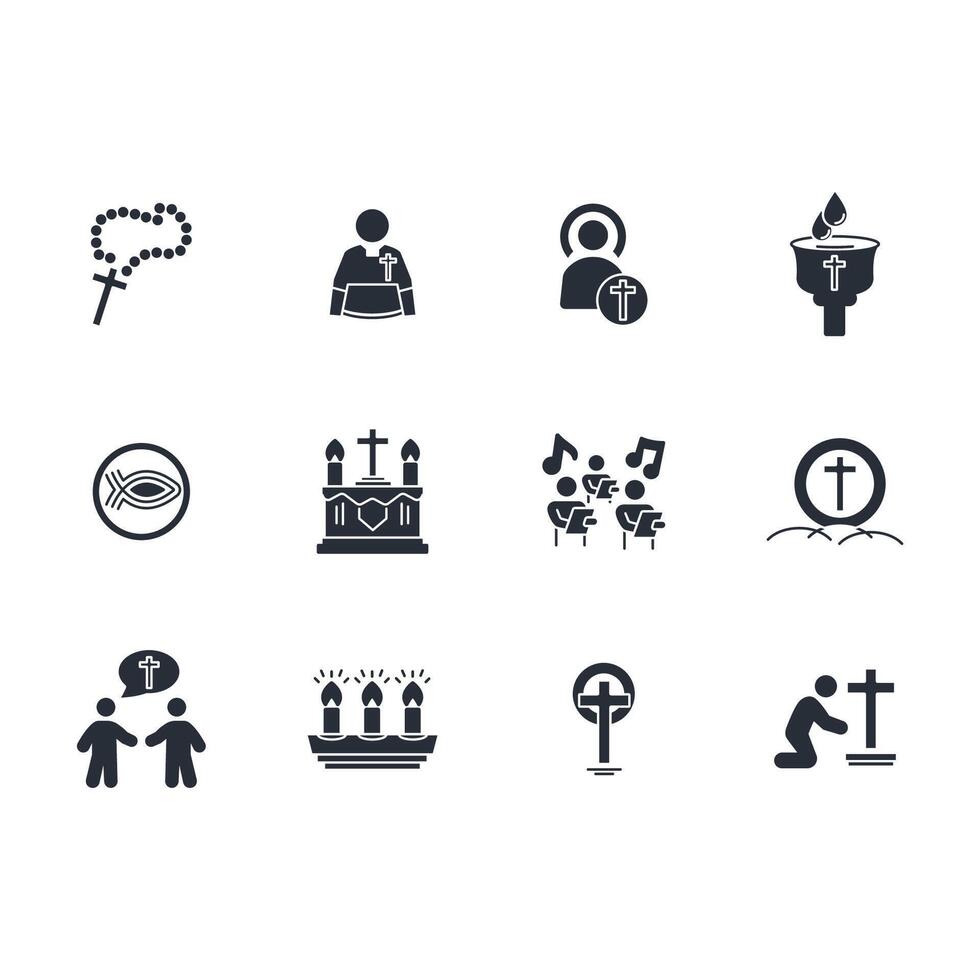 Christianity linear style sign for use web design,logo.Symbol illustration. vector