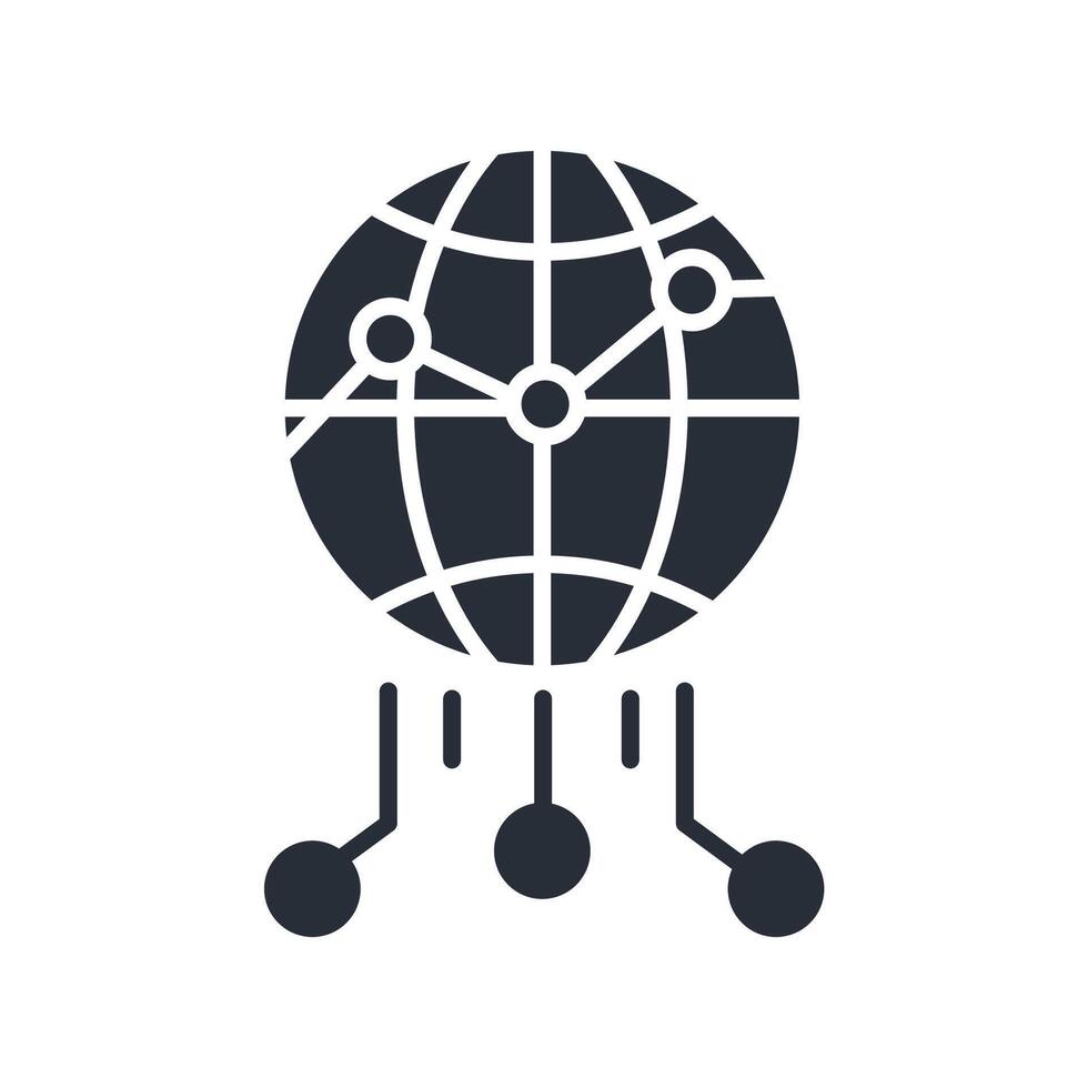 network icon.Editable stroke.linear style sign for use web design,logo. vector