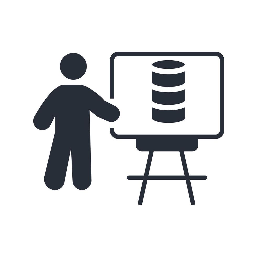 base de datos icono.editable trazo.lineal estilo firmar para utilizar web diseño,logotipo. vector