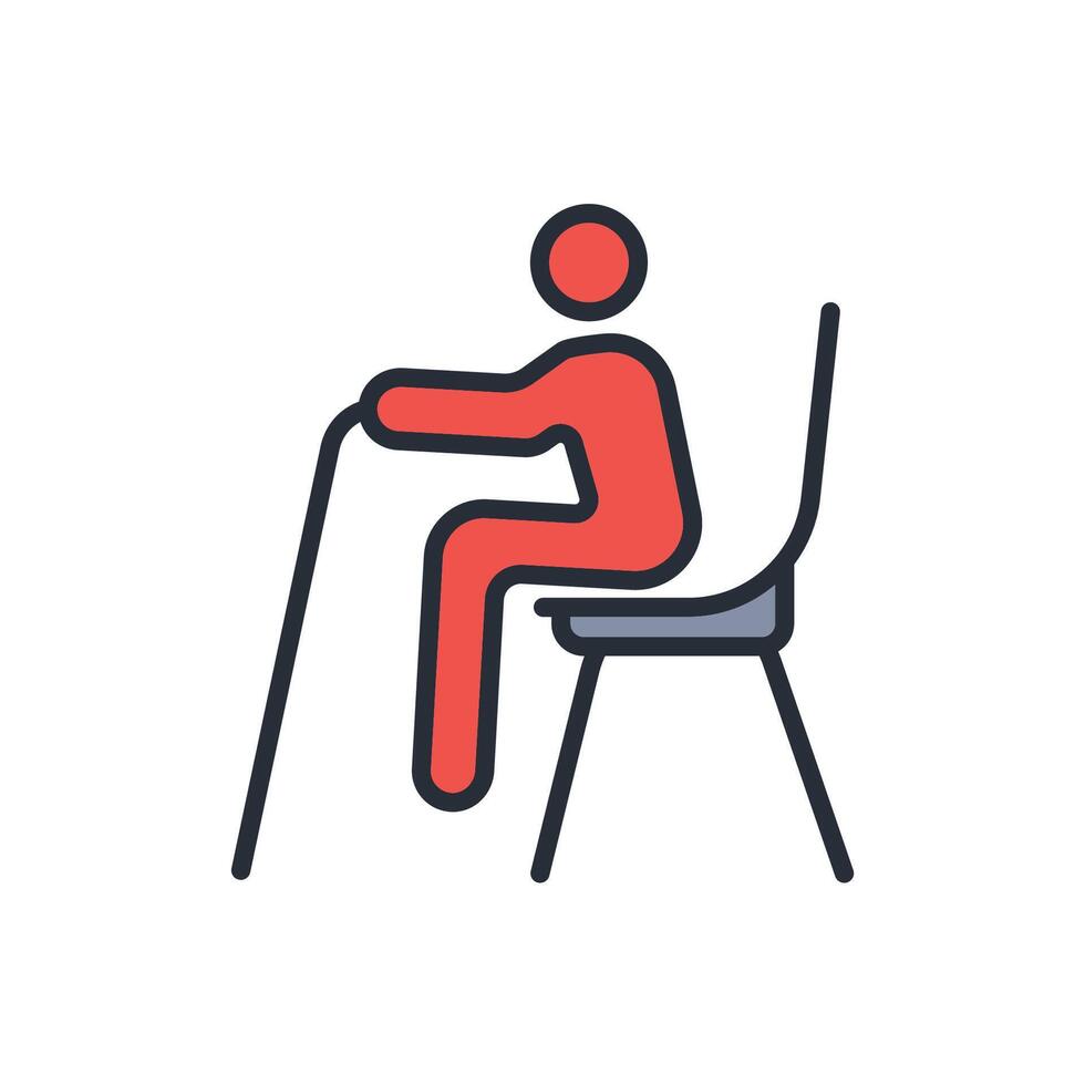 dissability icon colours vector