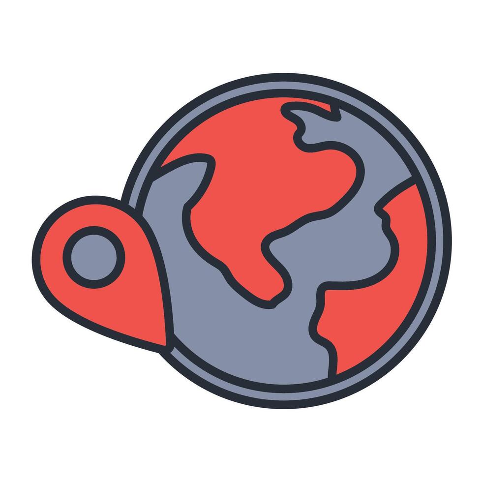 geolocation icon colours vector