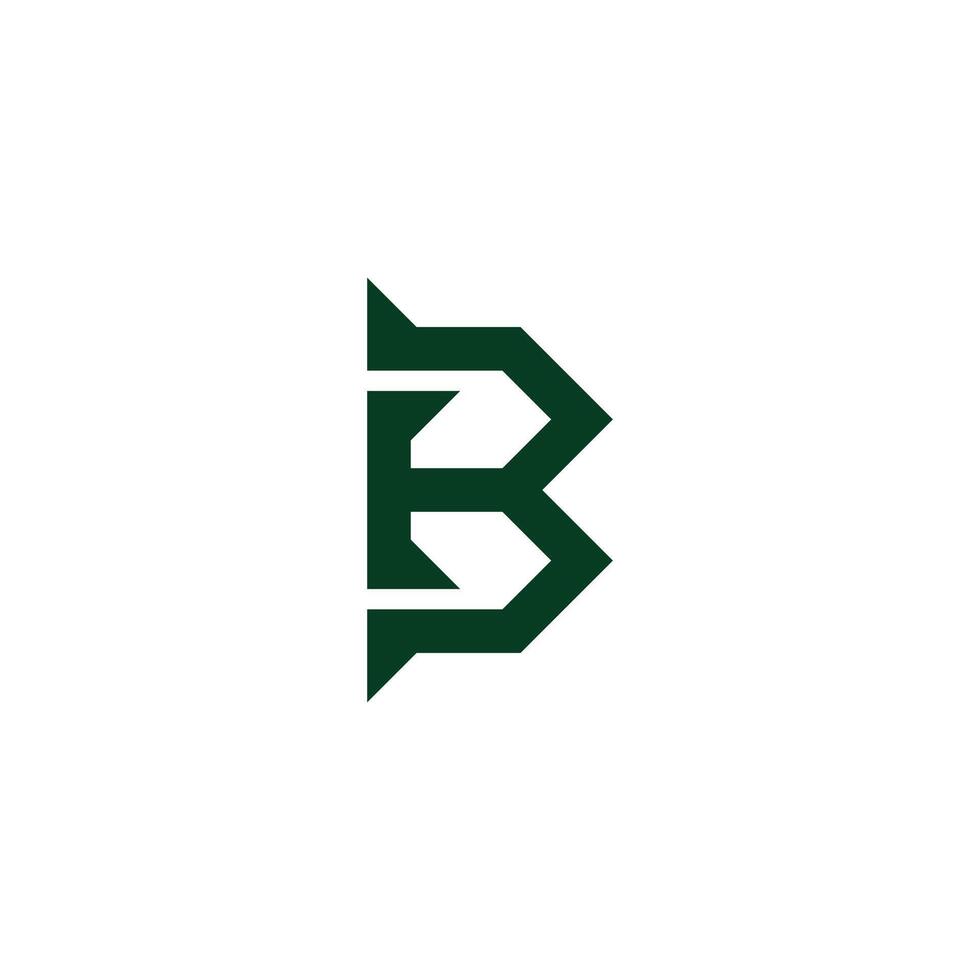 letters bt simple linked abstract lines logo vector