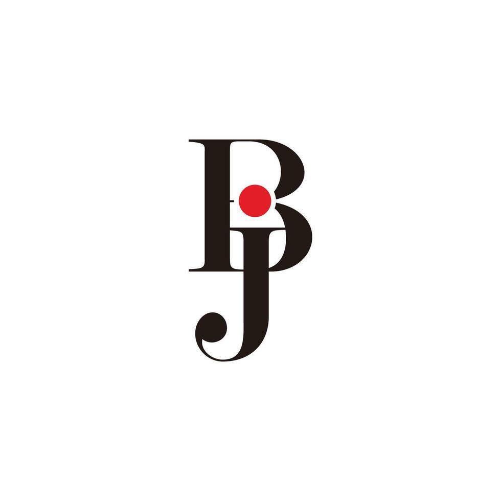 letters jb modern simple elegant logo vector