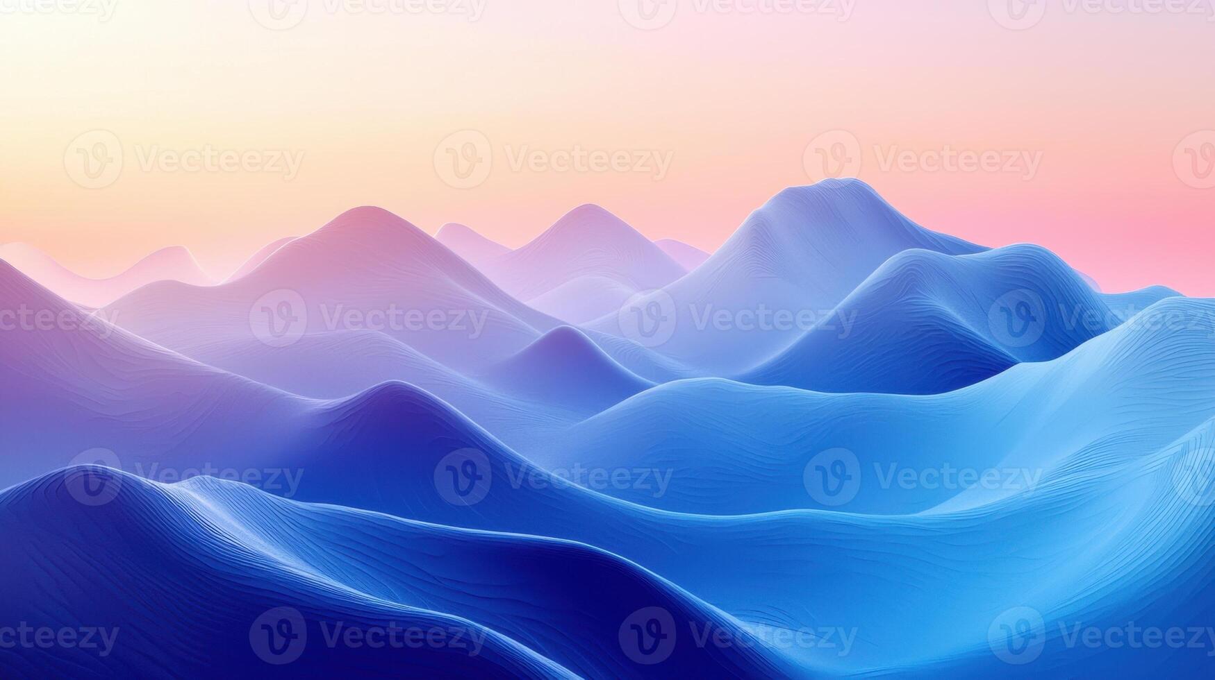 An abstract landscape with mountains and water photo