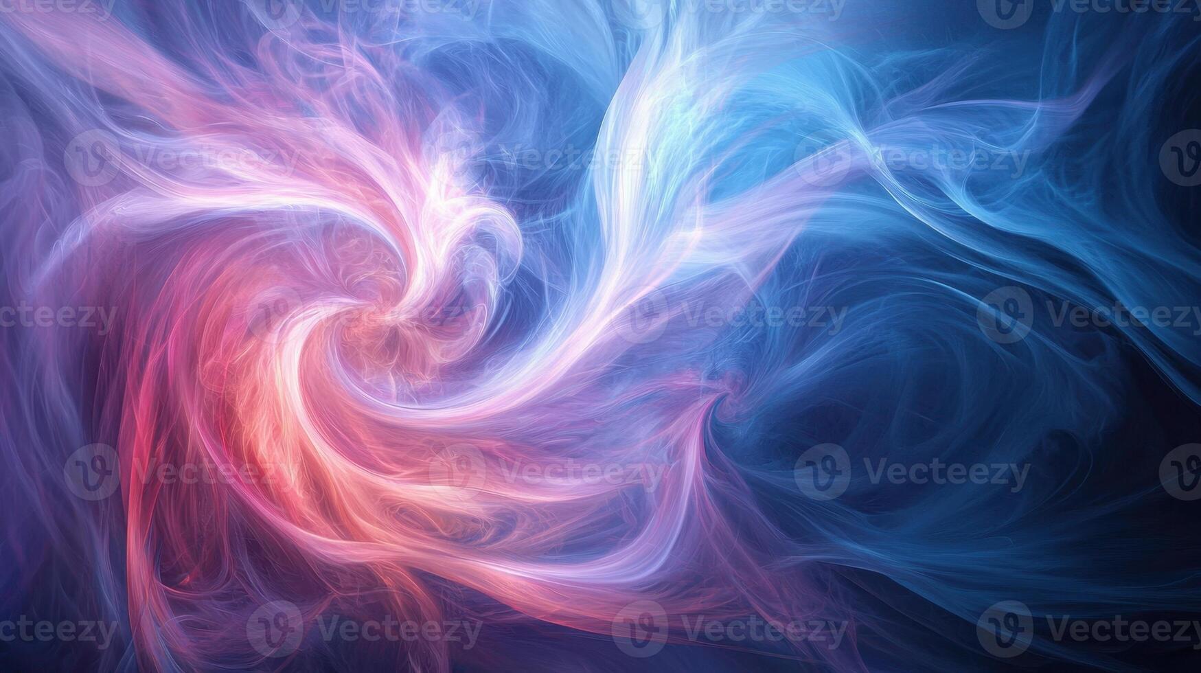 Abstract swirl of blue and red colors photo