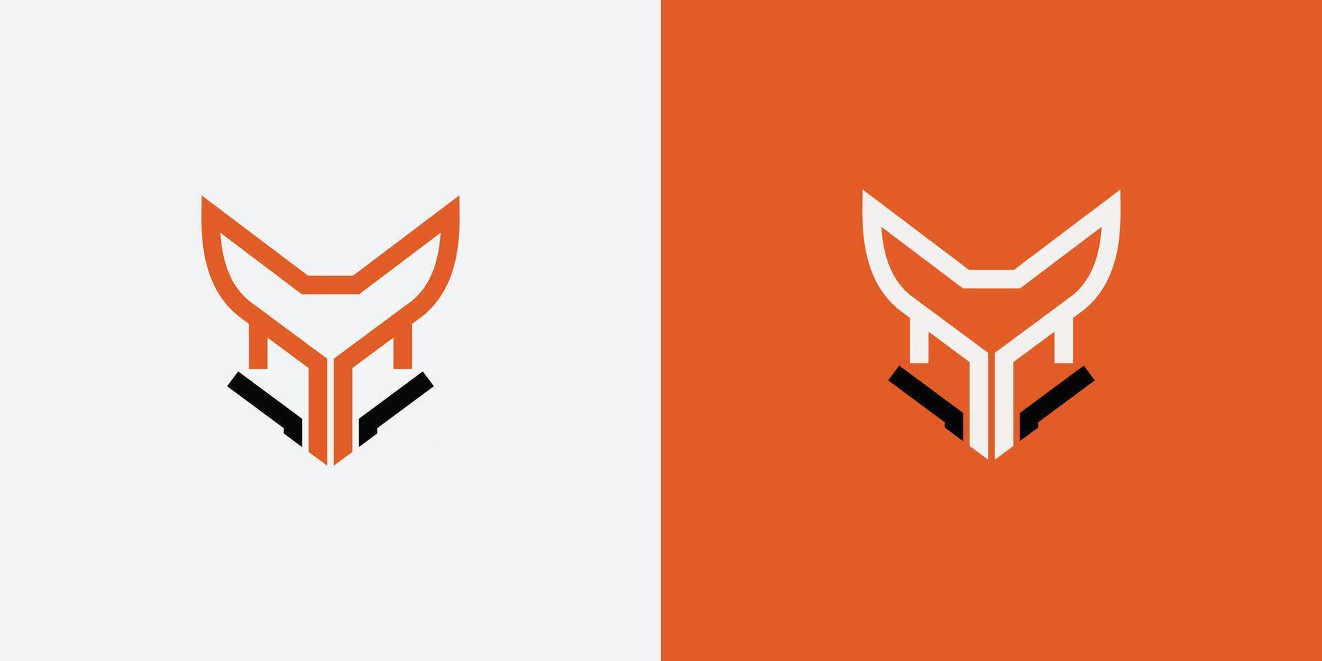 fox head logo for sport brand vector