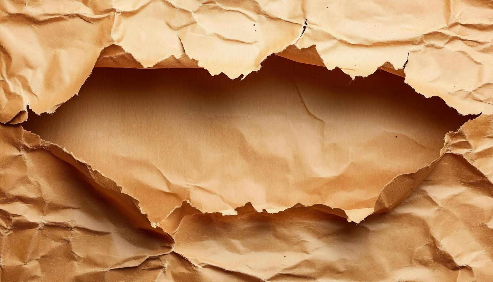 A piece of paper with a hole in it photo