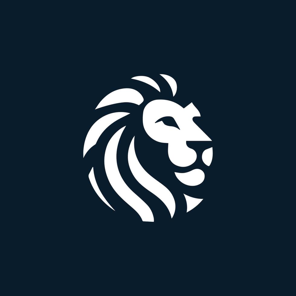 lion head logo design for sale and marketable vector