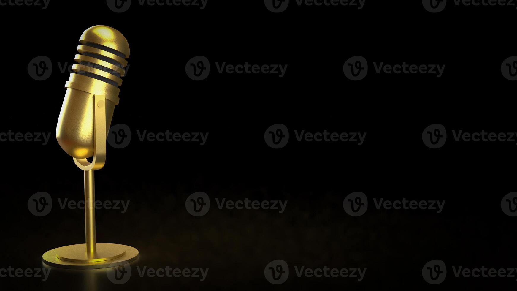 Microphone for podcast or Radio live. photo