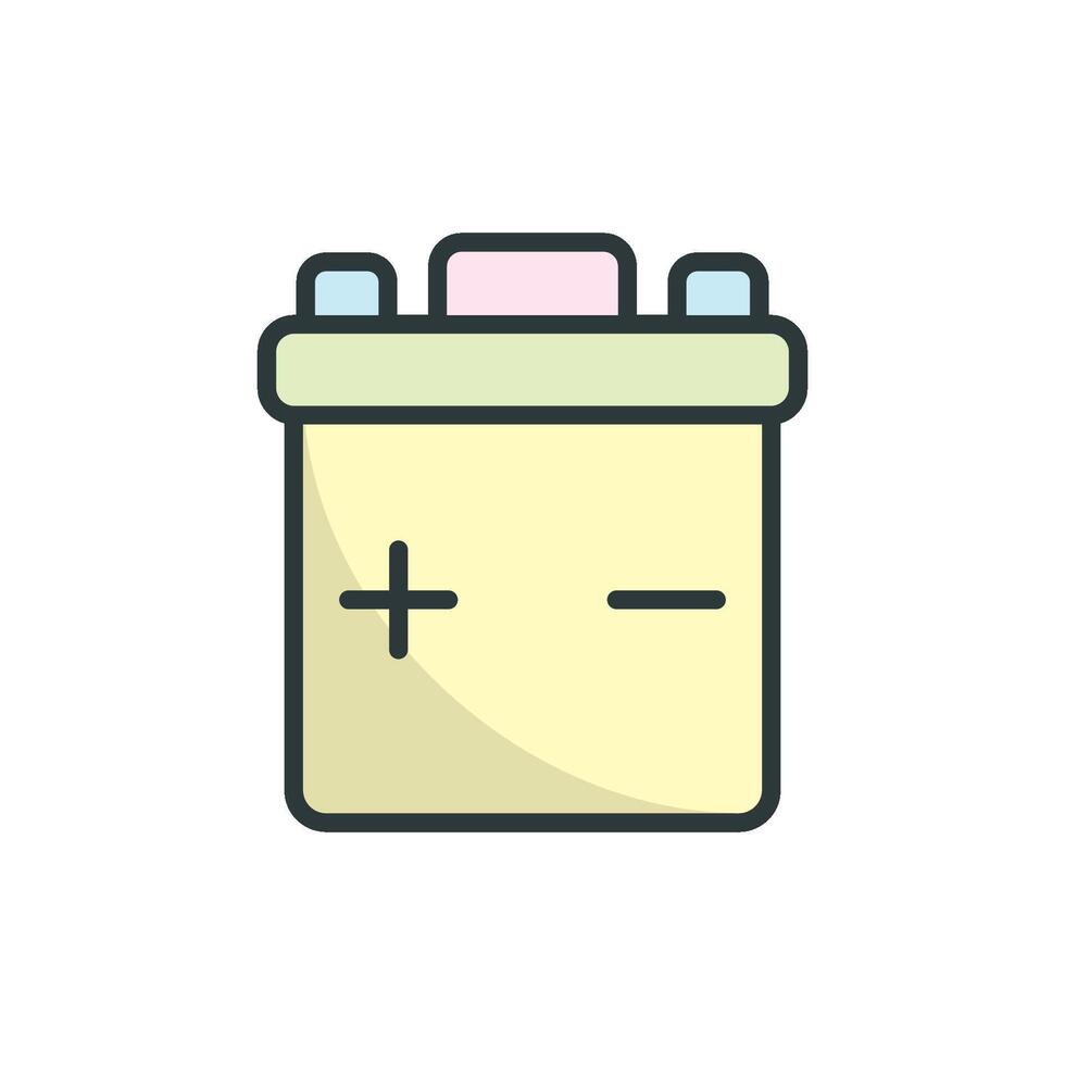 Durable Battery icon vector