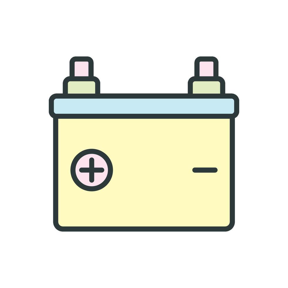 Auto Battery icon vector