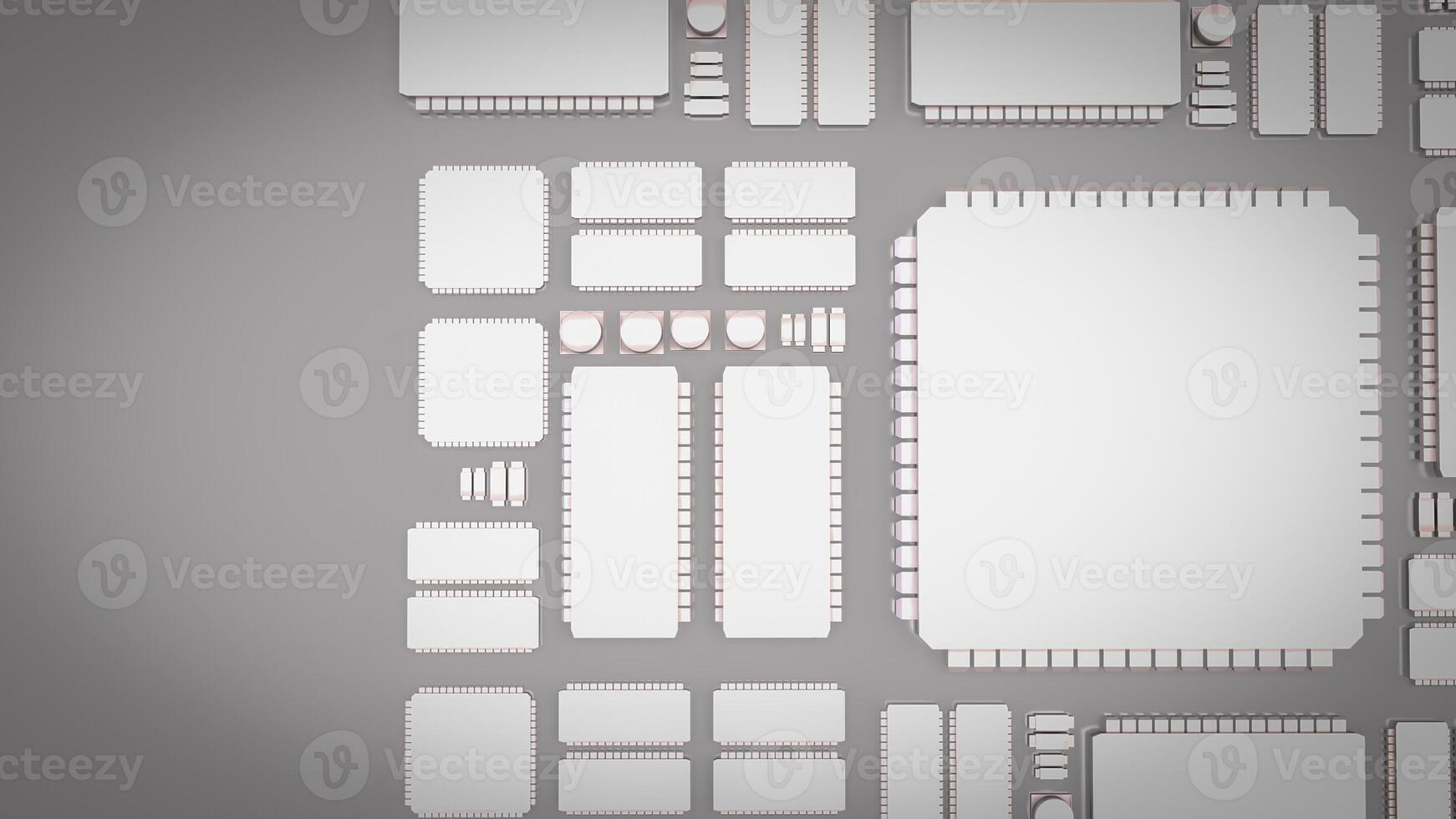 White PCB Board for It to Technology concept photo