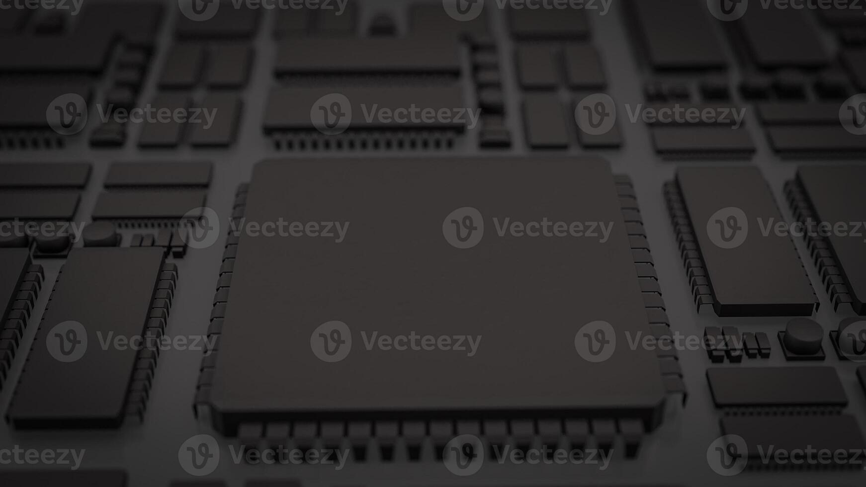 Black PCB Board for It to Technology concept. photo