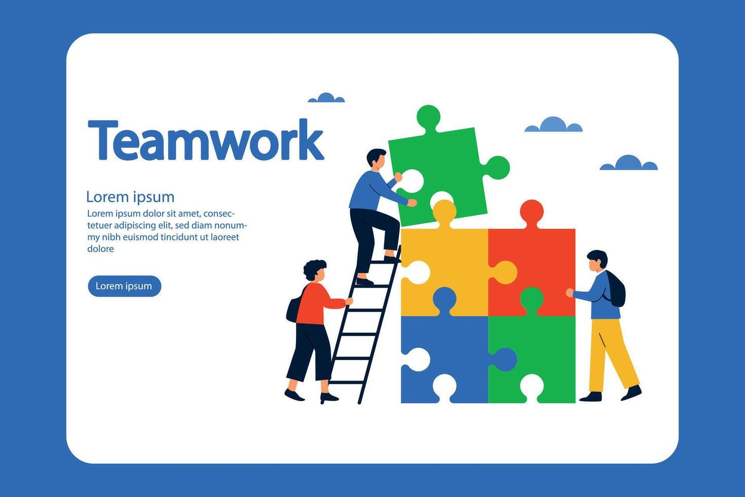 Effective Teamwork Builds Stronger Connections and Achieves Shared Goals vector