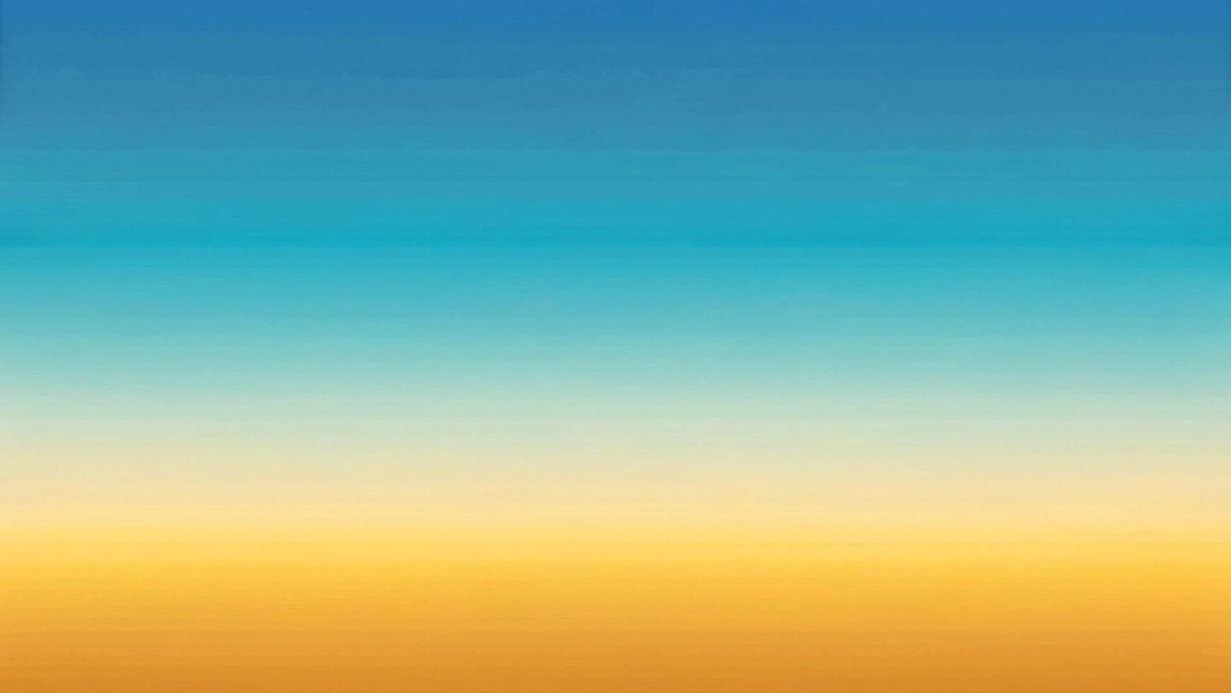 Gradient background of tranquil blue and warm yellow colors abstract art digital design calm environment aesthetic viewpoint vector