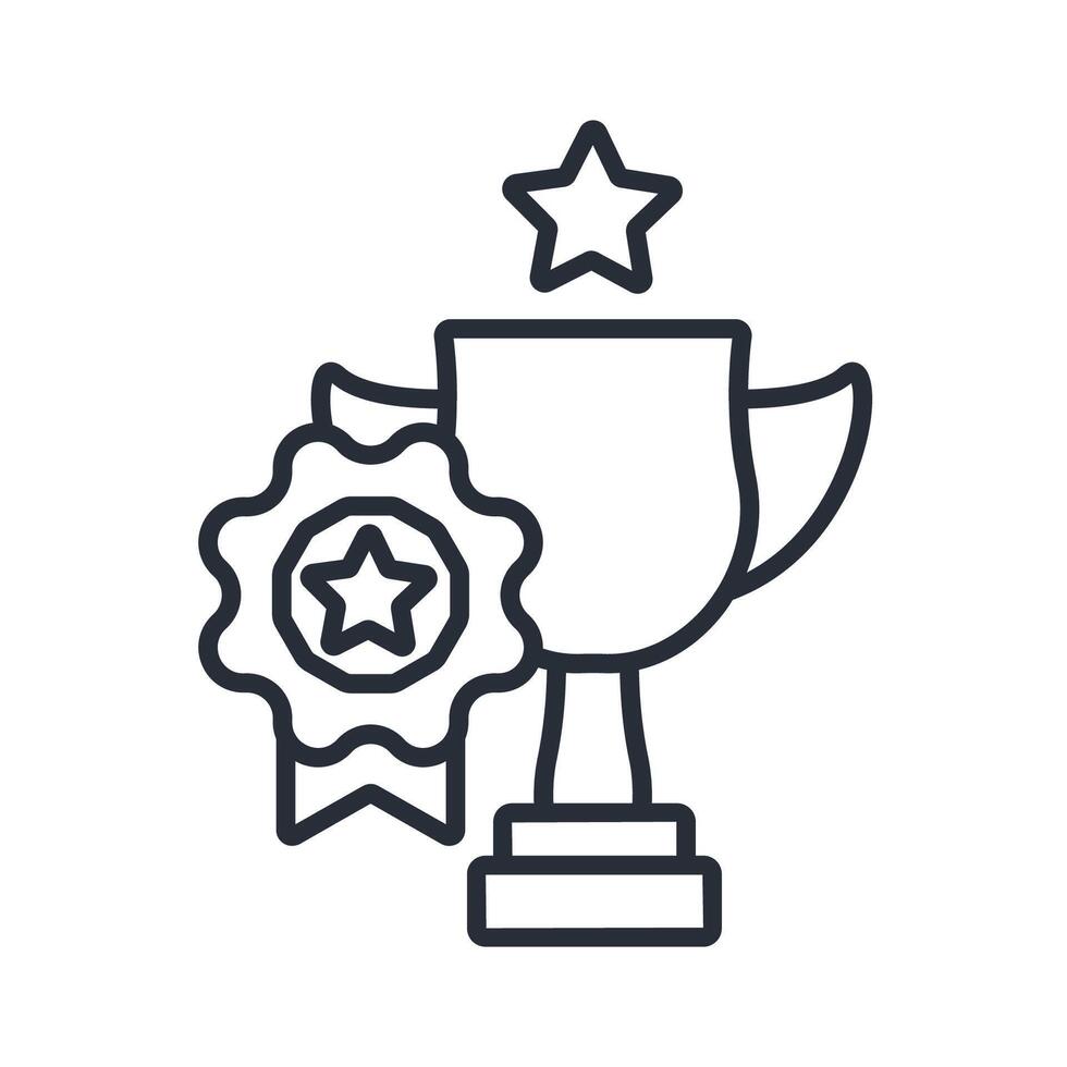 quality icon line vector