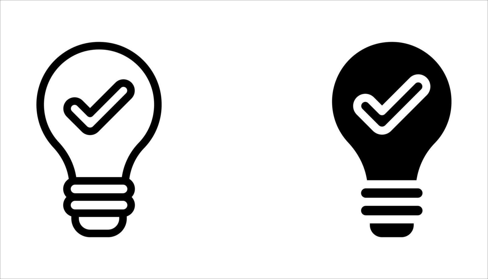 creative bulb icon set on white. vector