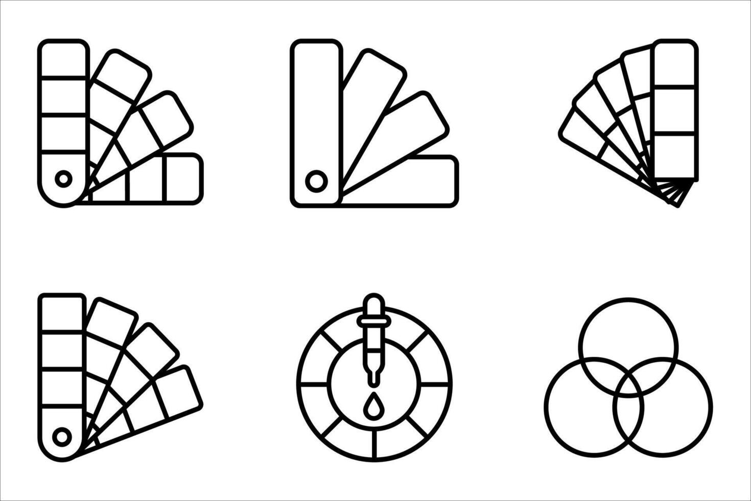 pantone icon set, vector