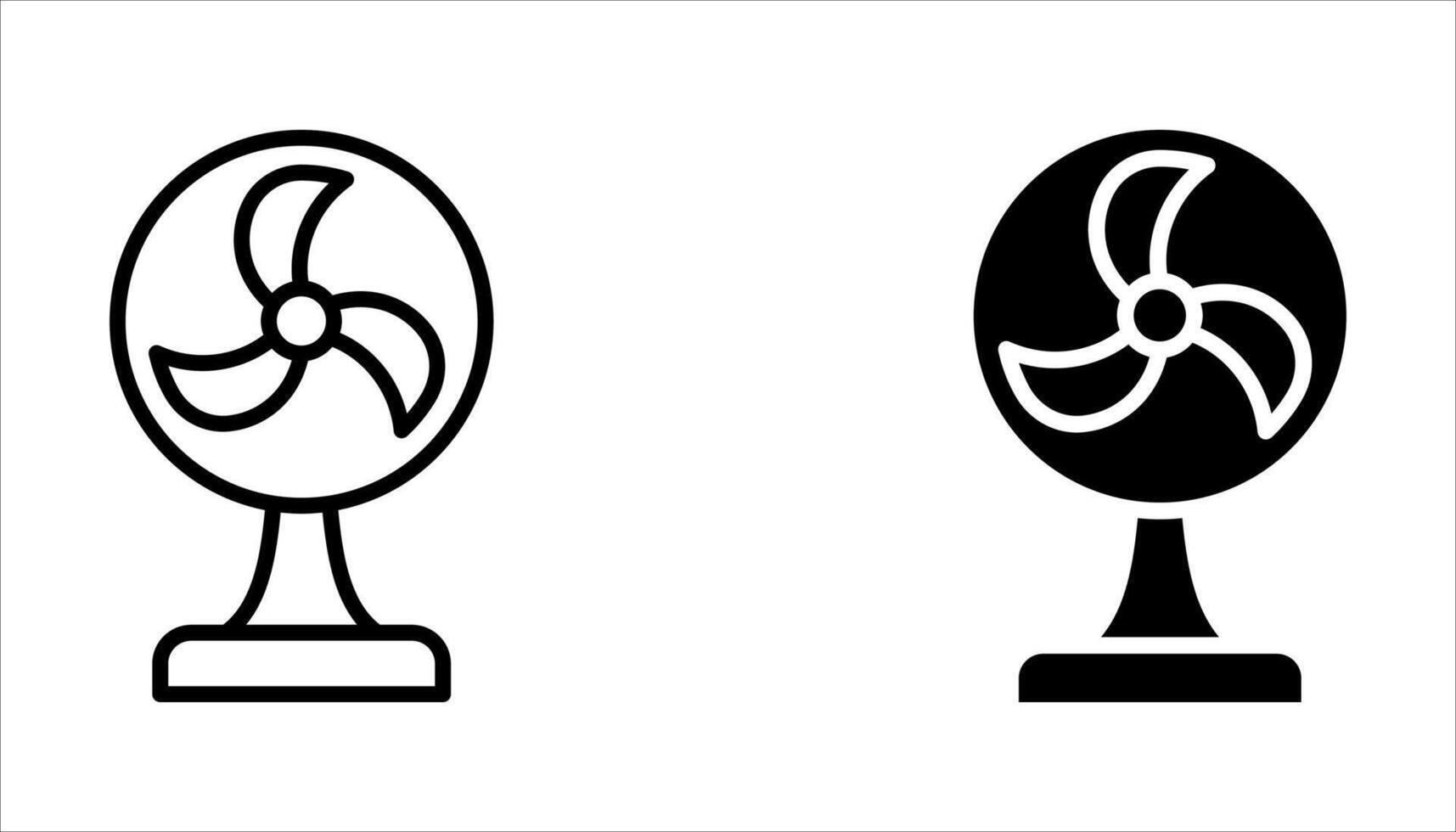 fan icon set, vector