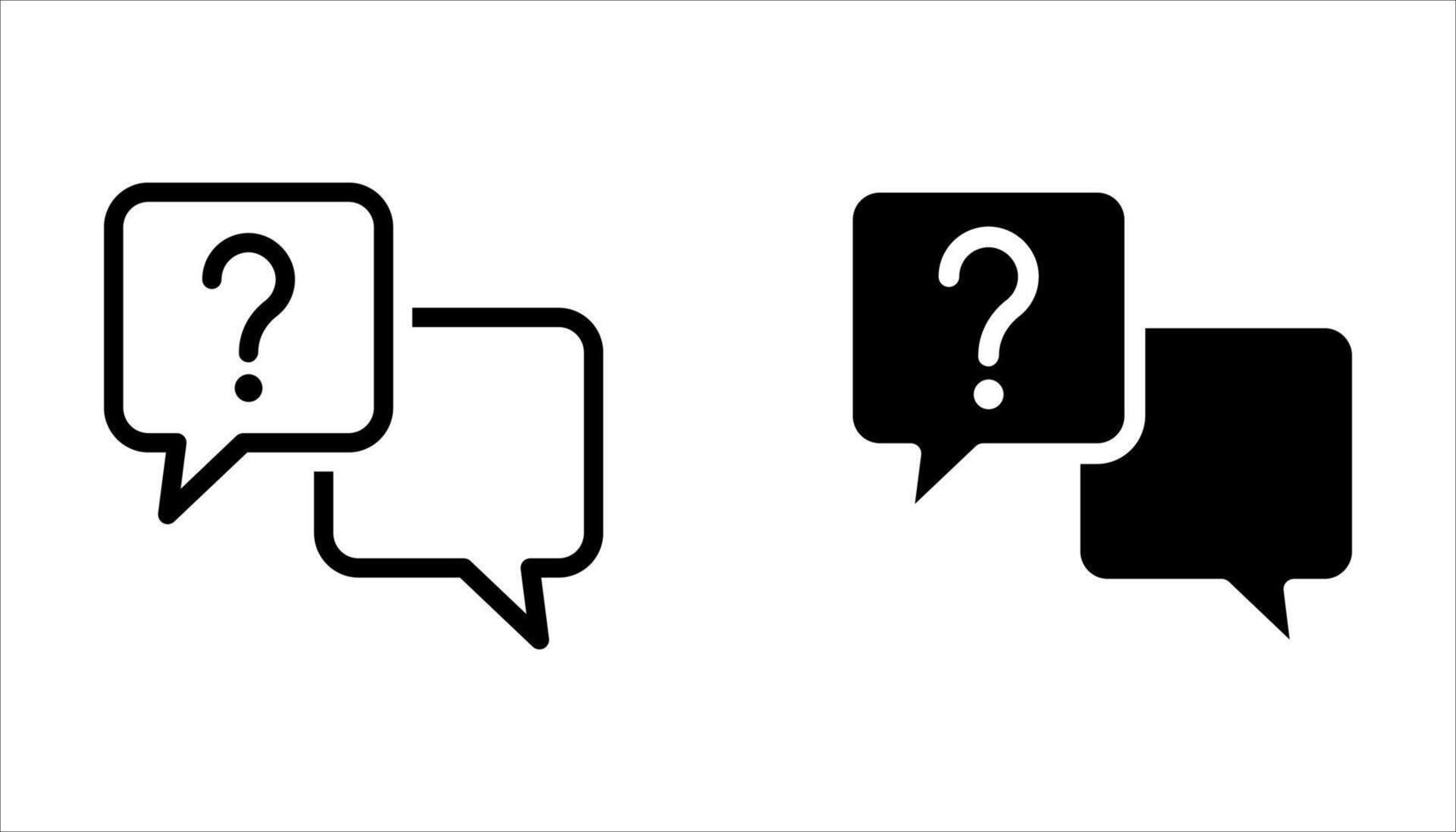 question icon set, vector