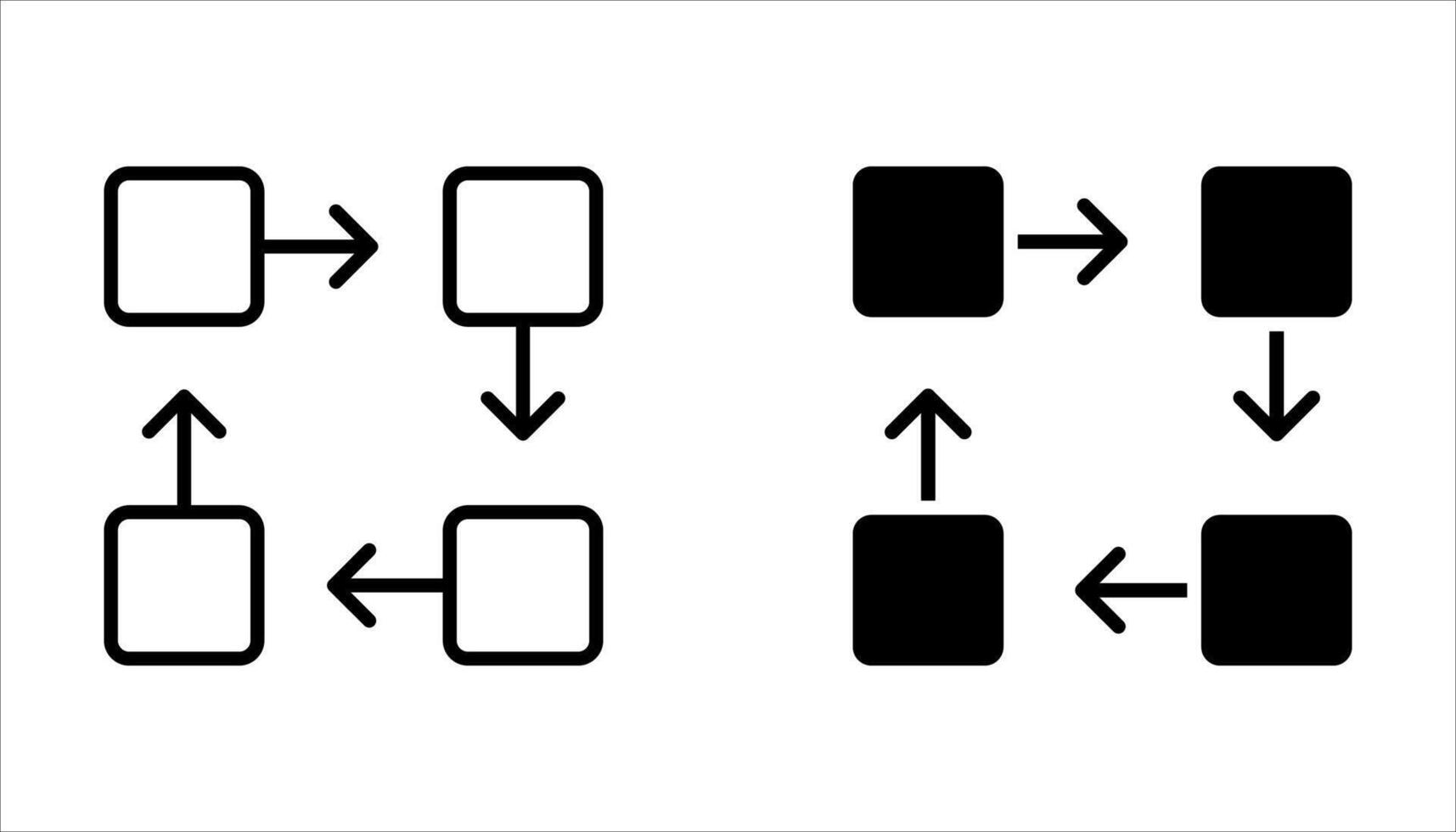 workflow icon set, vector