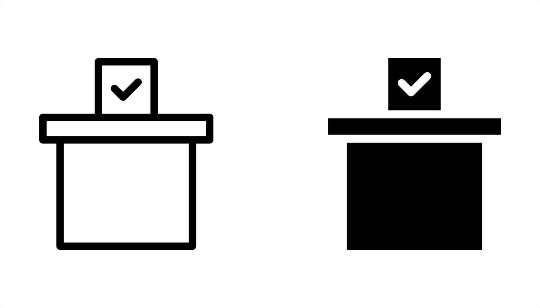 vote icon set, vector