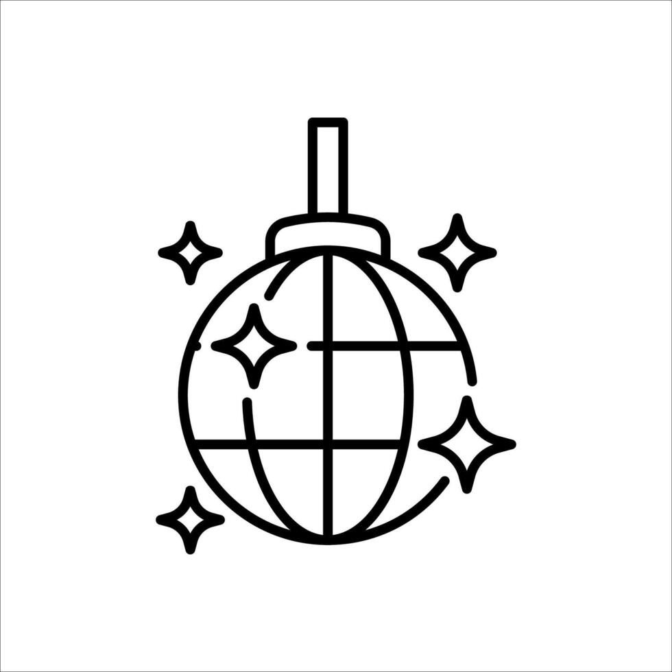 disco ball icon set vector