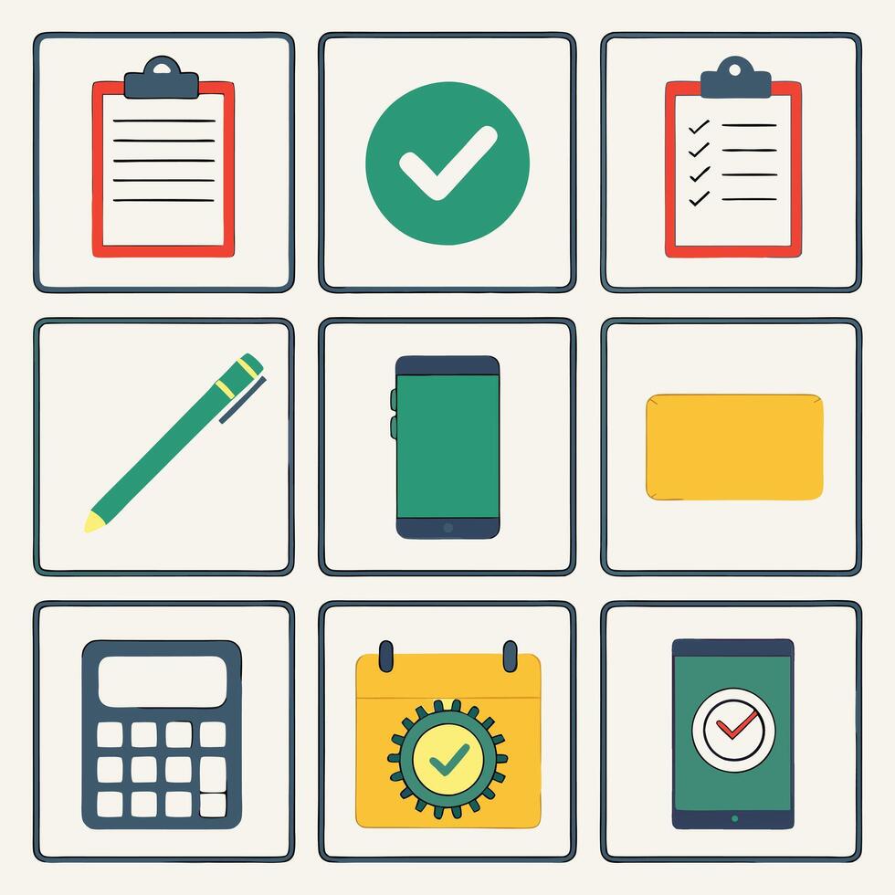 a set of icons for business and finance vector