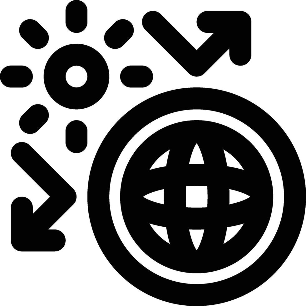 Greenhouse Effect, Greenhouse Gases Outline Icon vector