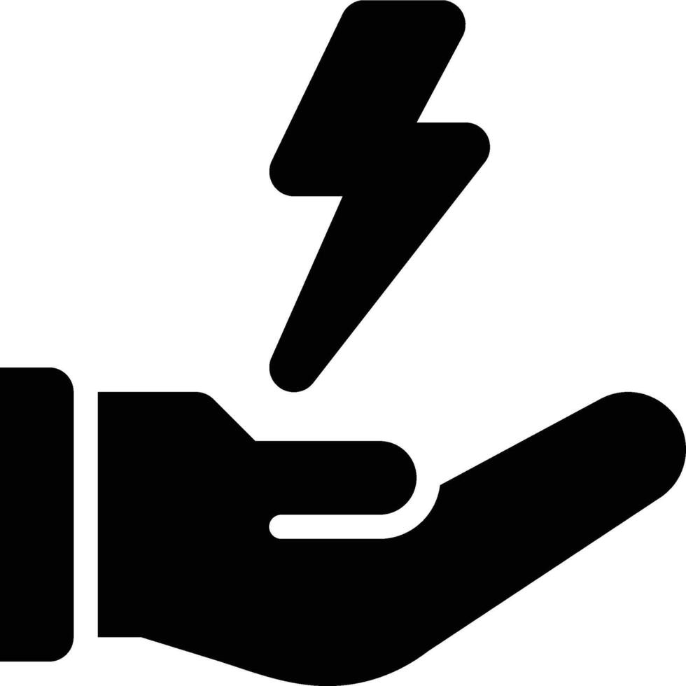 Energy Conservation, Save Energy Glyph Solid Icon vector
