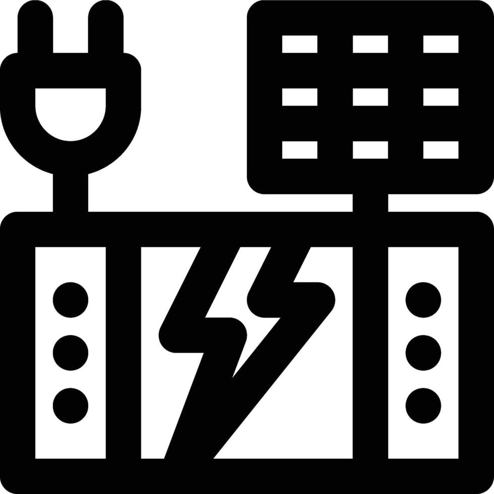 Energy Storage, Power Storage Outline Icon vector