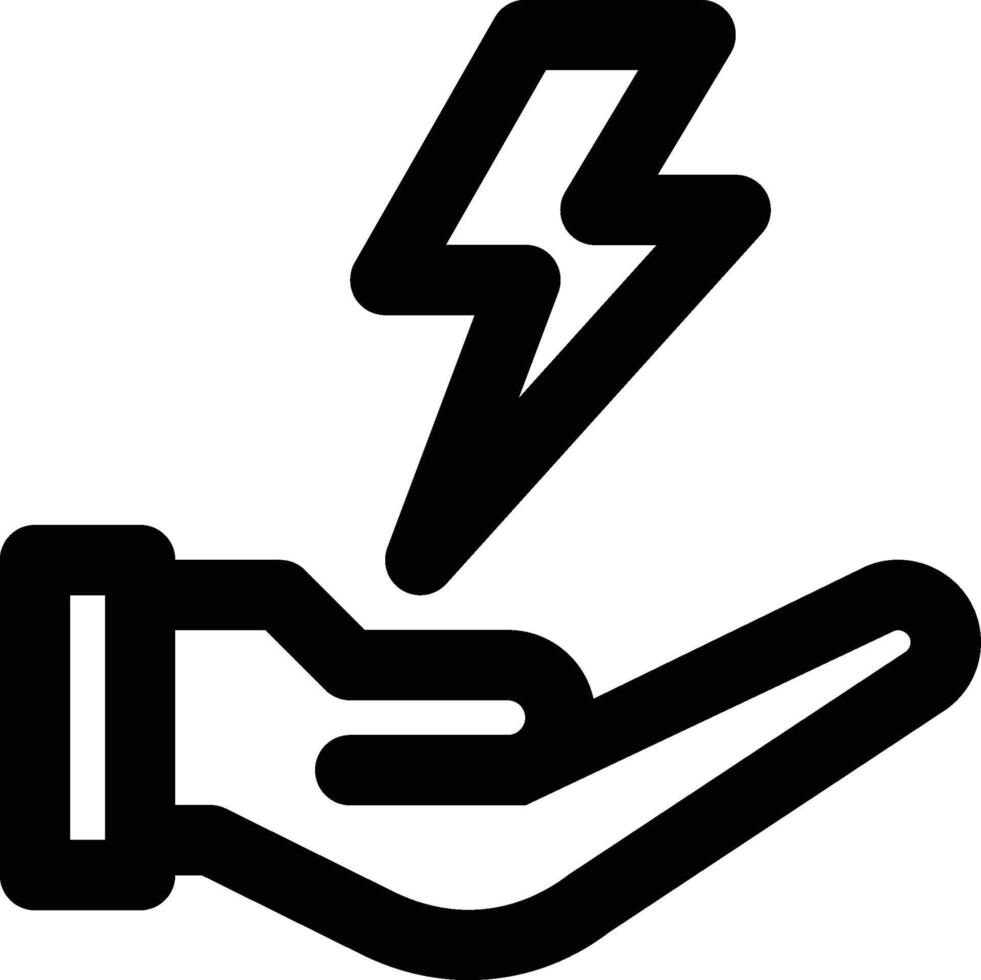 Energy Conservation, Save Energy Outline Icon vector