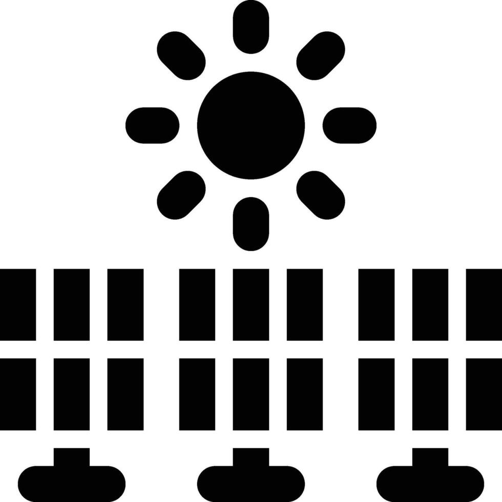 Solar Farms, Solar Panel Glyph Solid Icon vector