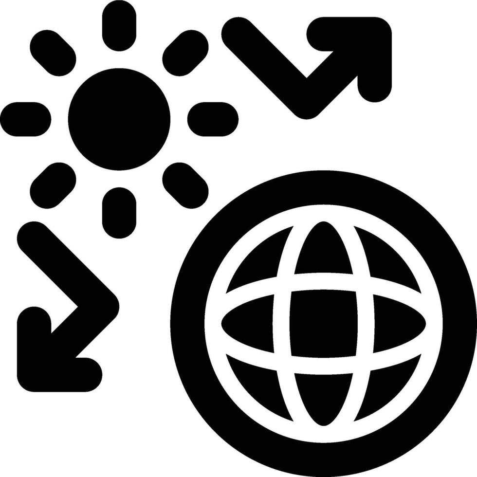 Greenhouse Effect, Greenhouse Gases Glyph Solid Icon vector