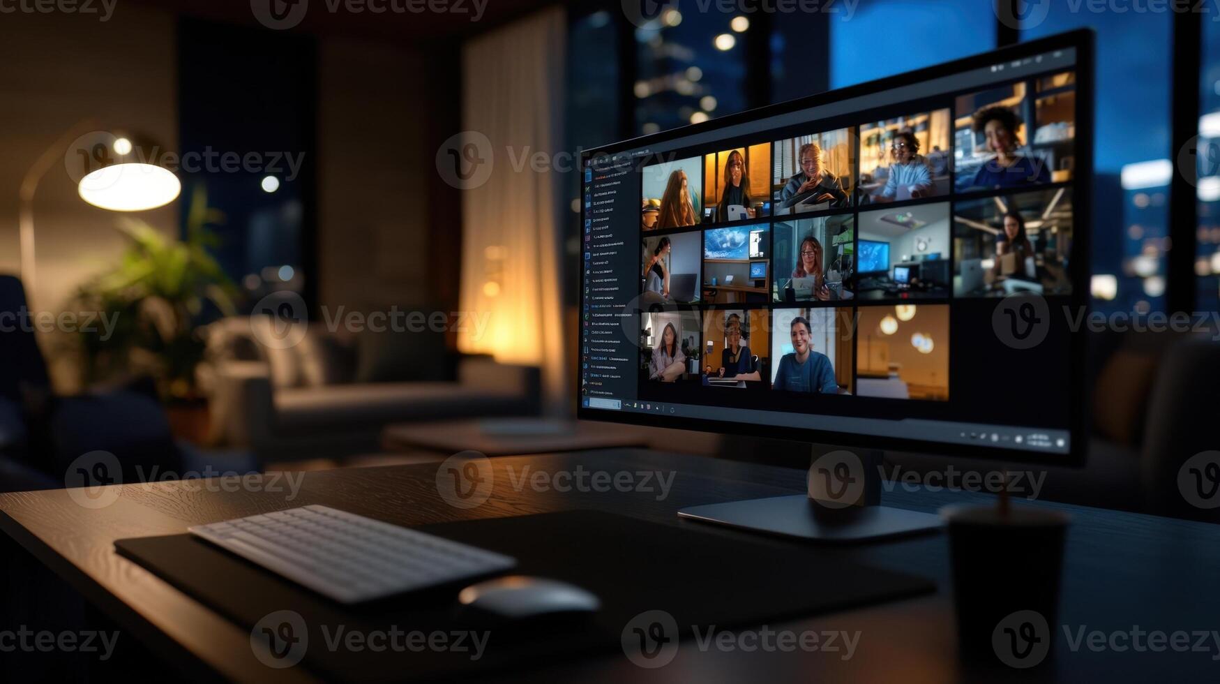 A computer screen with multiple images on it photo