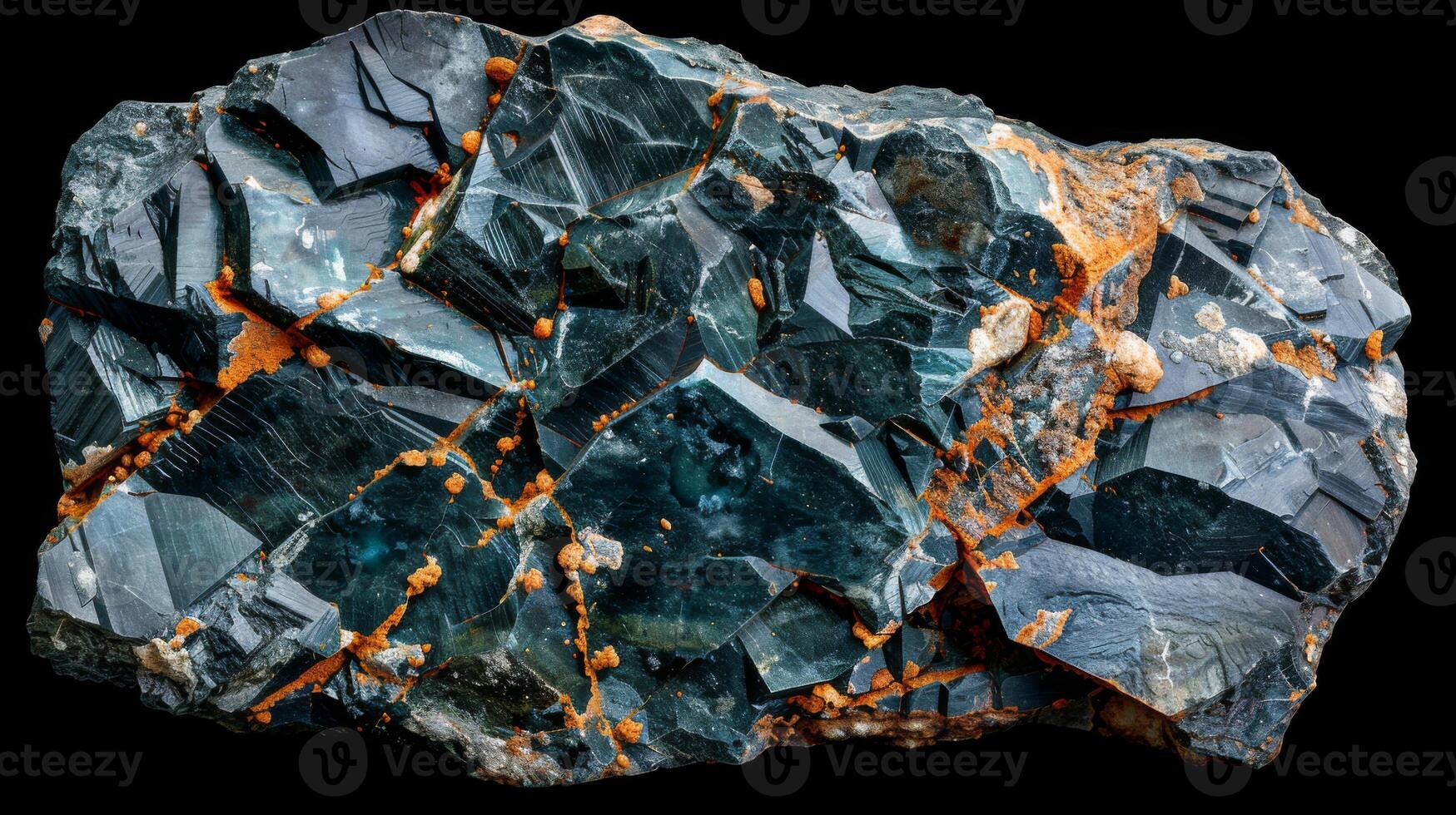 This natural mineral specimen features striking emerald green hues, along with unique textures and patterns, highlighting its geological significance and beauty from a specific location. photo