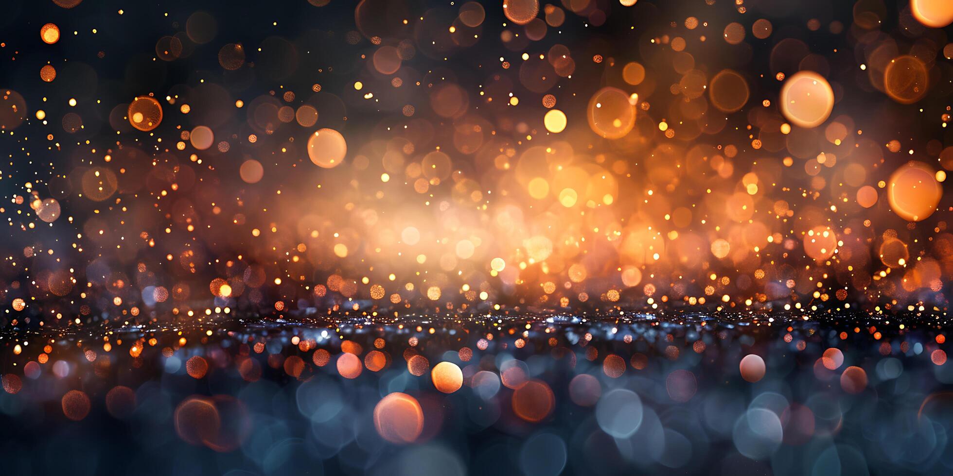 abstract bokeh background with lights and sparkles photo