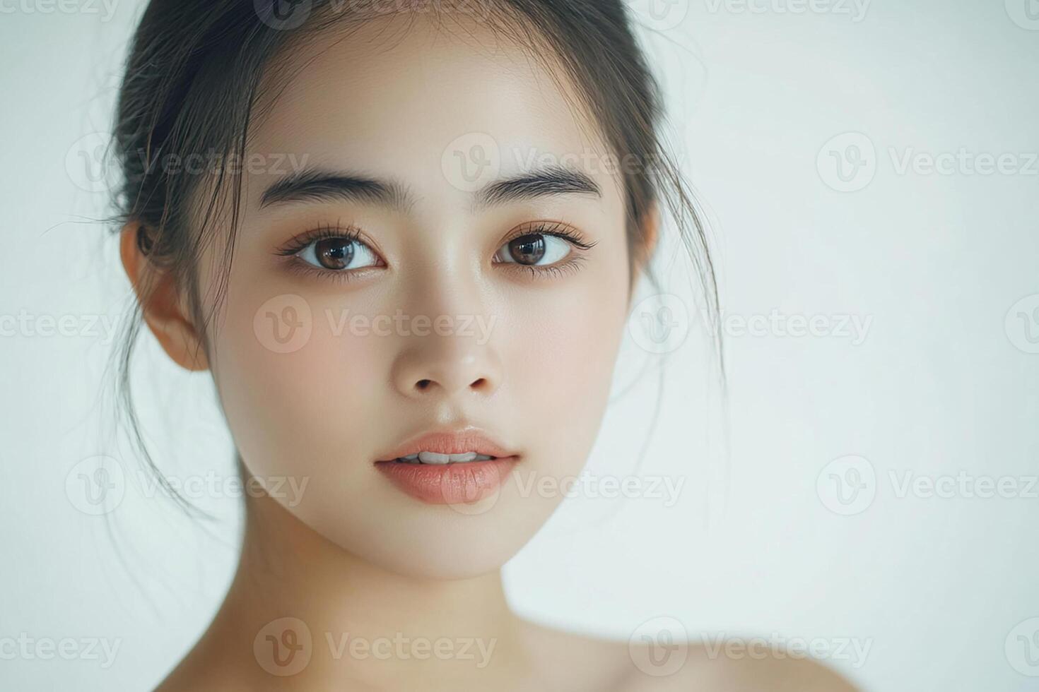 Beautiful asian woman with makeup photo