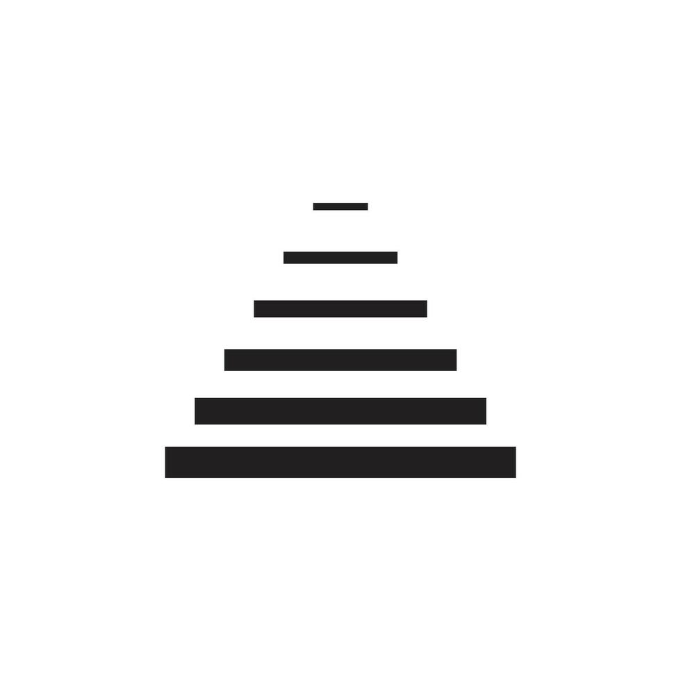 Logo staircase unique design abstract with blank background vector