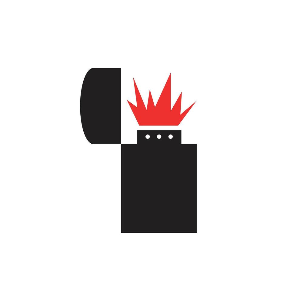 Illustration icon lighter vector