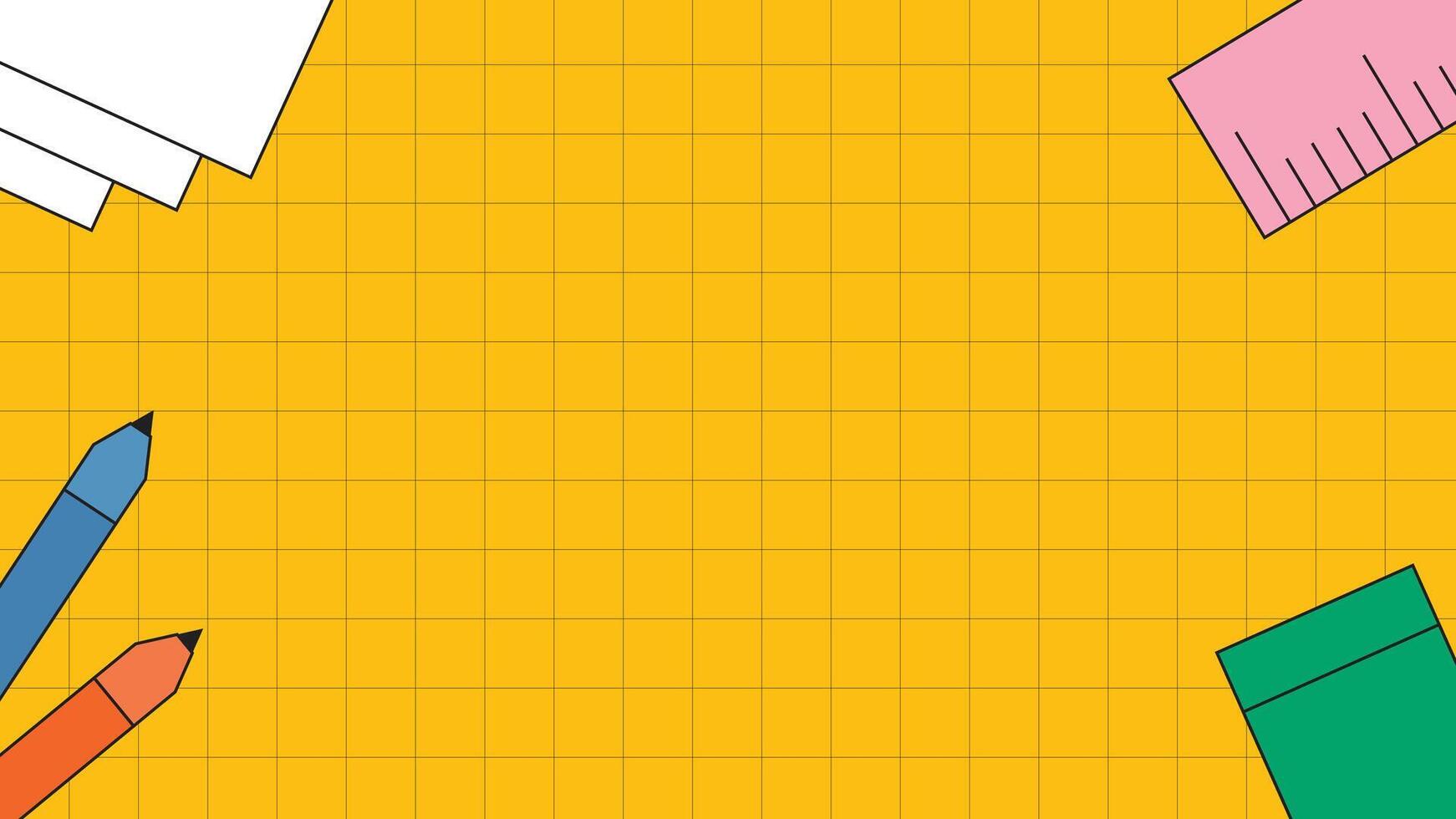 Illustration background line grid student school stationery unique design vector