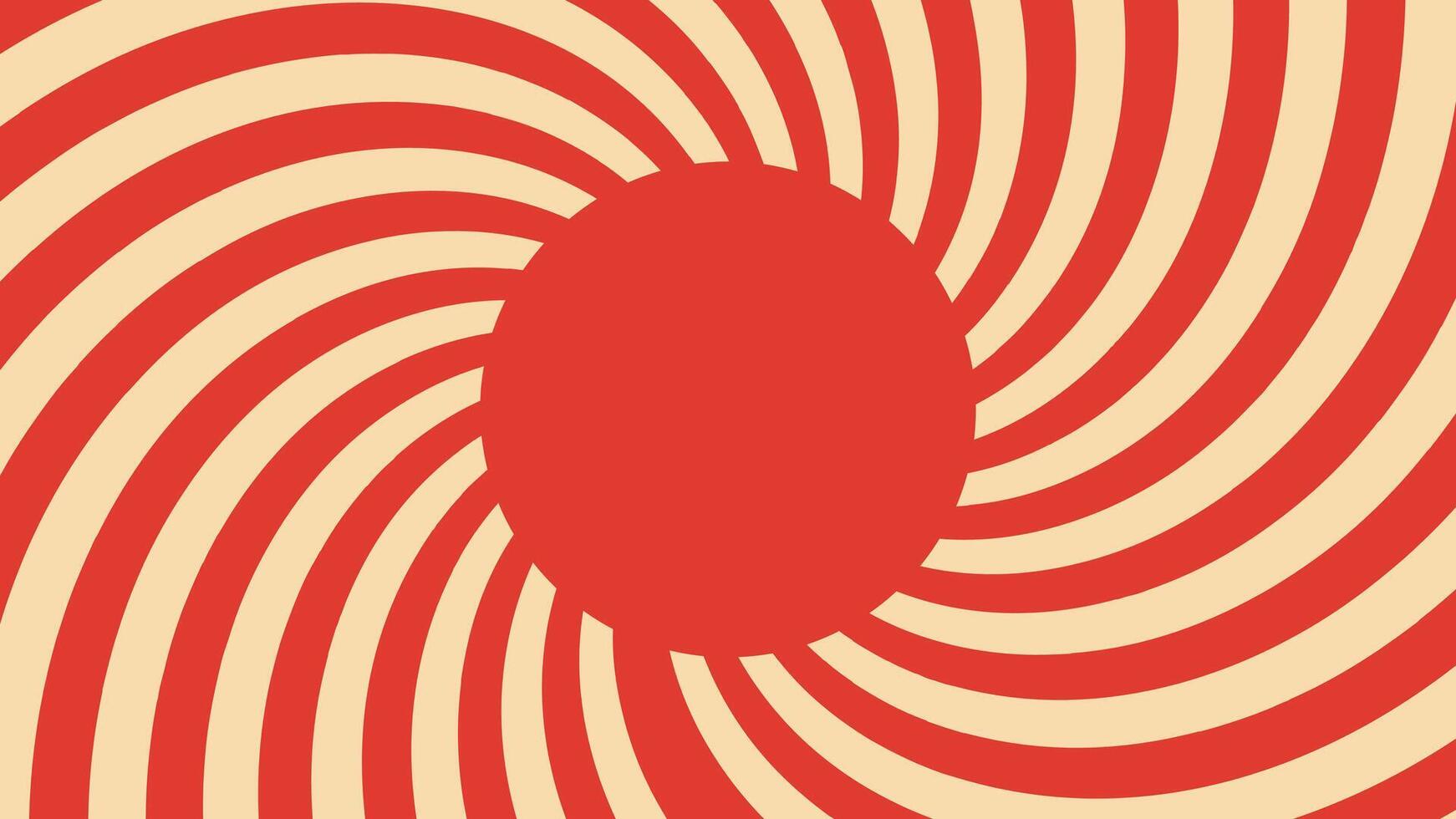 Illustration background sunburst swirl unique design retro vector