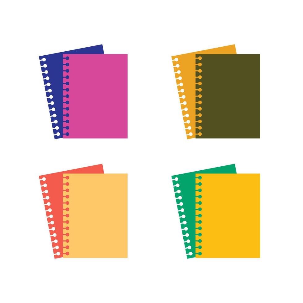 Illustration paper set unique design vector