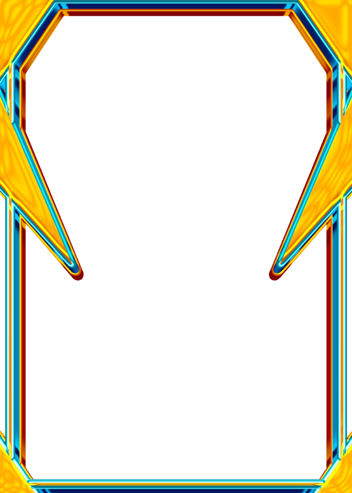 Decorative vintage 3d golden frames and borders png