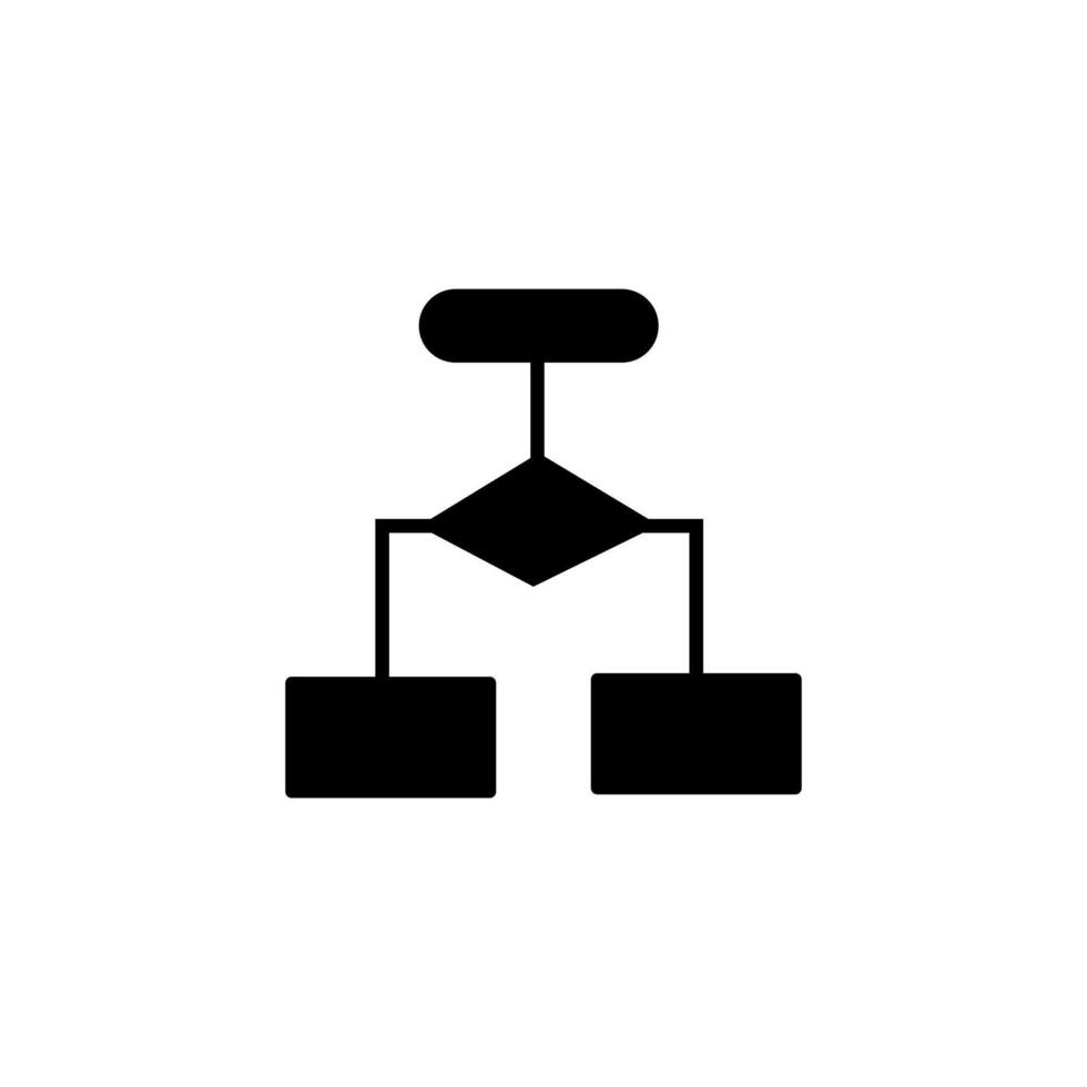 Algorithm flow icon vector
