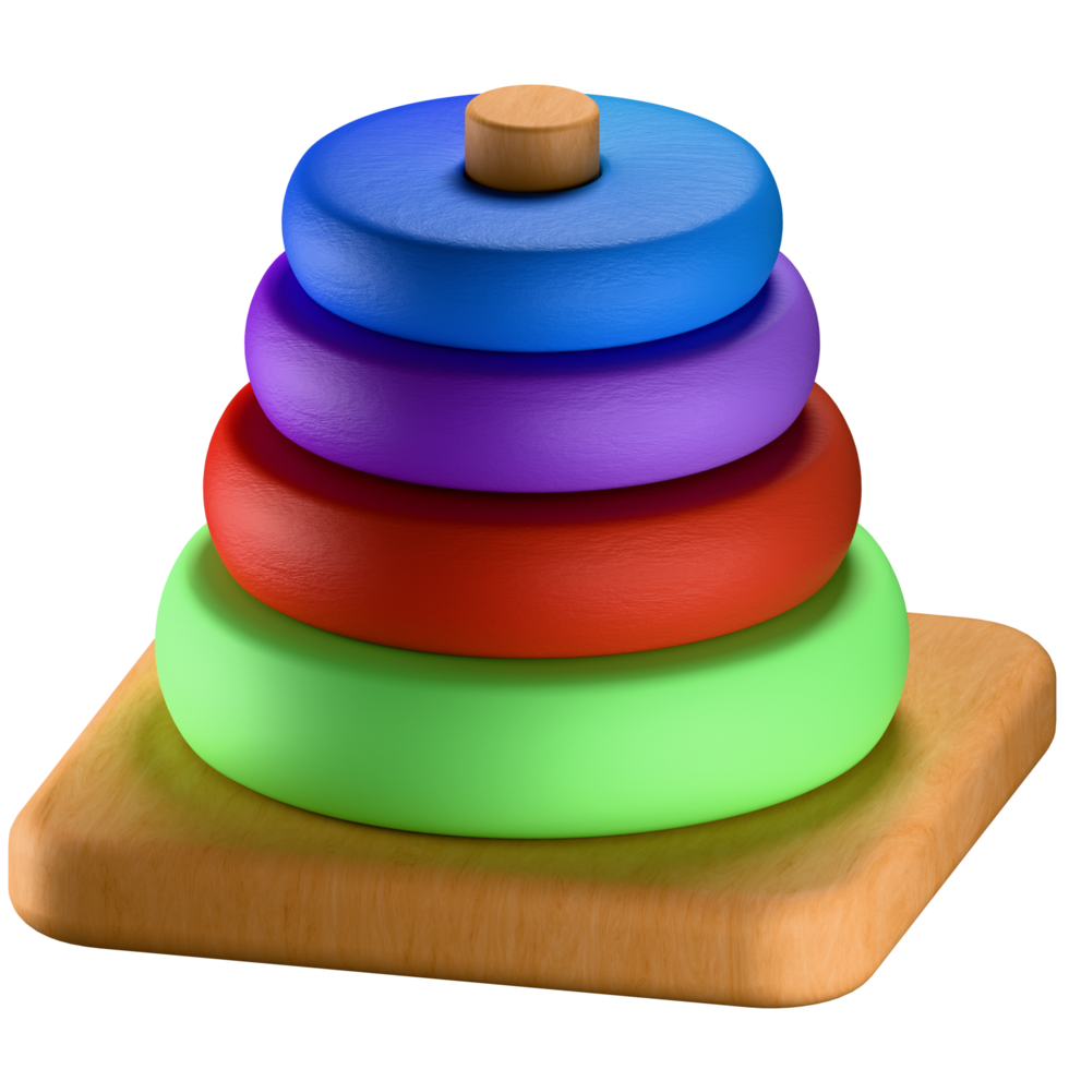 3D Icon stack toys png